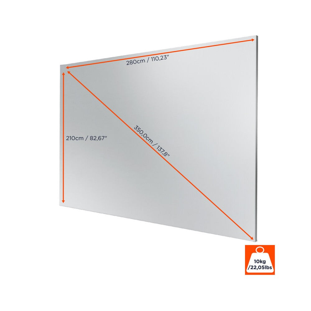 Celexon Expert PureWhite Fixed Frame screen, 280 x 210 cm, 4:3