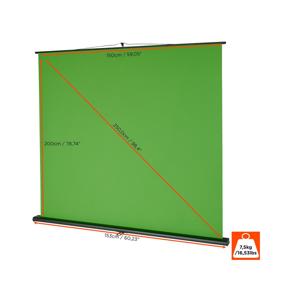 Celexon Mobile Lite Pantalla verde croma 150 x 200 cm