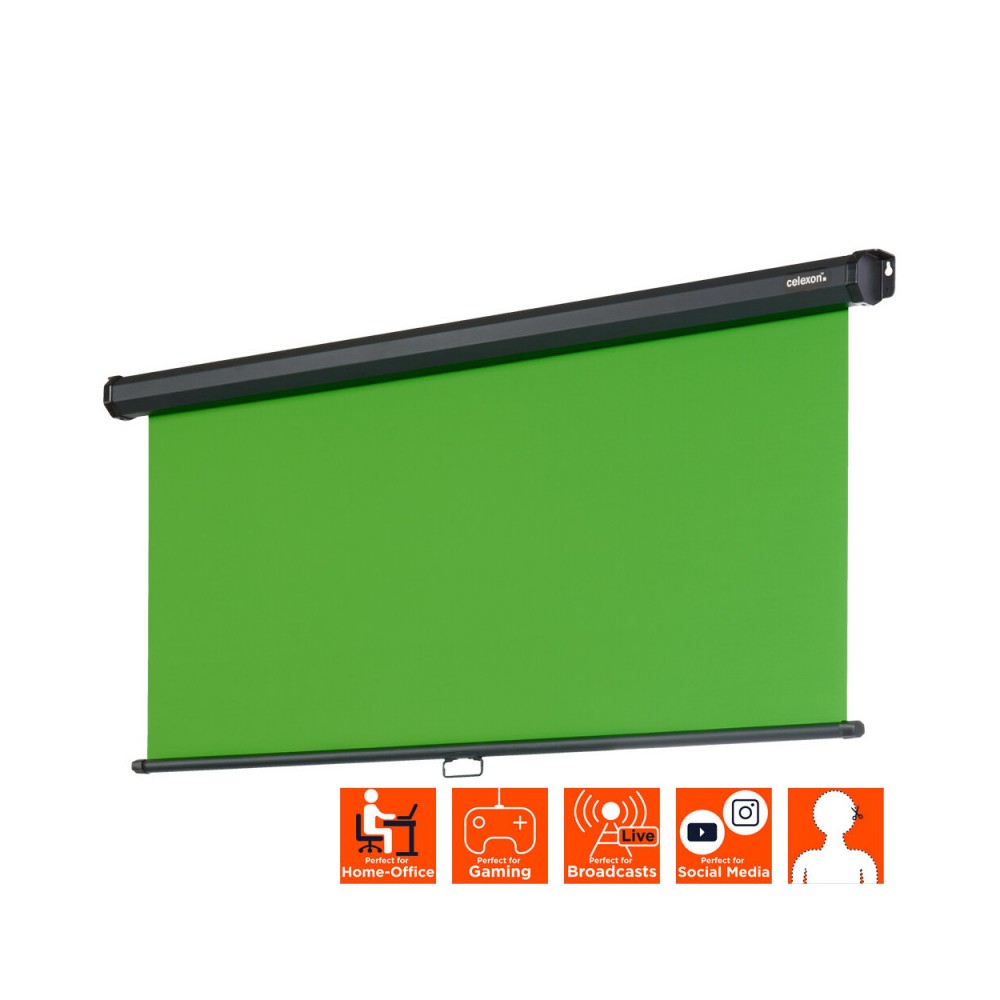 Pantalla verde Chroma Key manual Celexon 200 x 190 cm