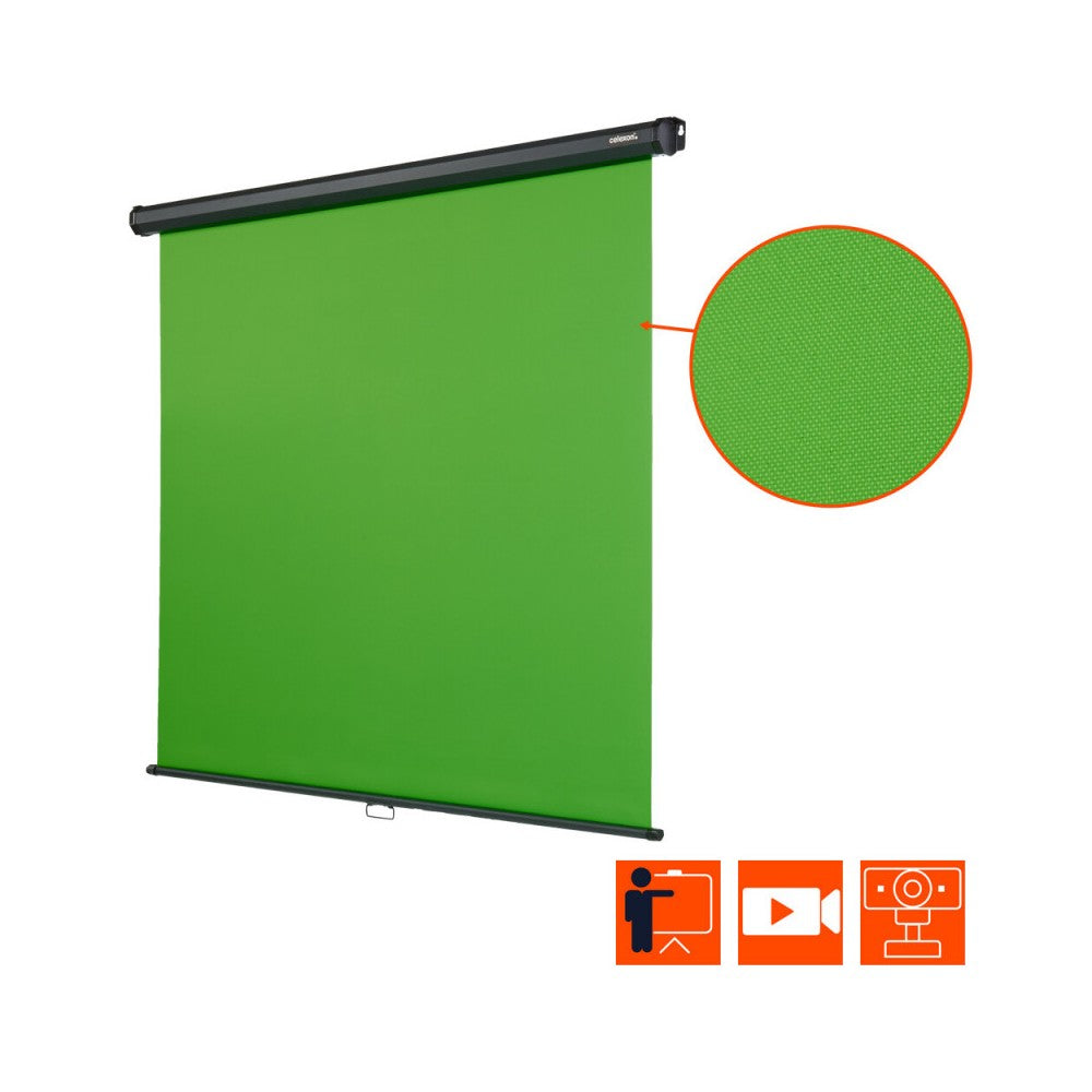 Pantalla verde Chroma Key manual Celexon 200 x 190 cm