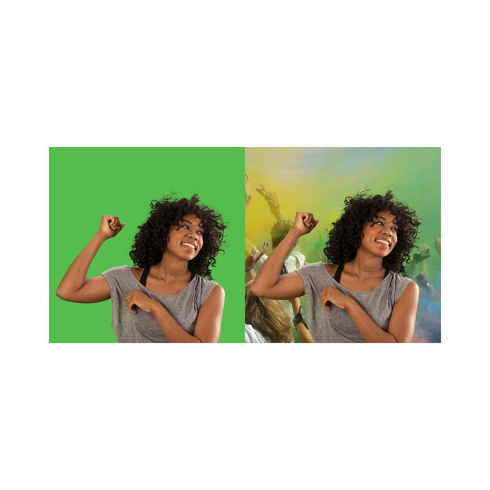Pantalla verde Chroma Key manual Celexon 200 x 190 cm