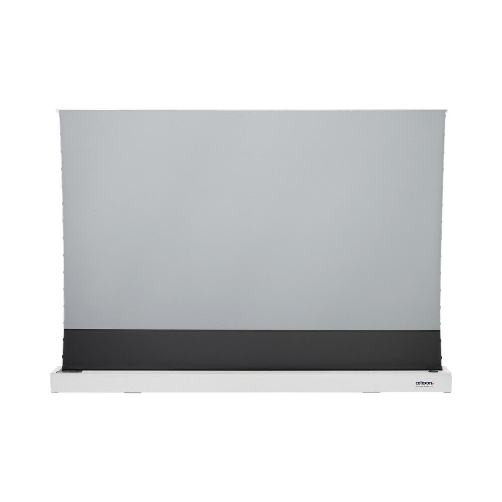 Celexon CLR HomeCinema UST High Contrast Electric Floor Screen, 243 x 137 cm, 110 inch, 16:9 - White