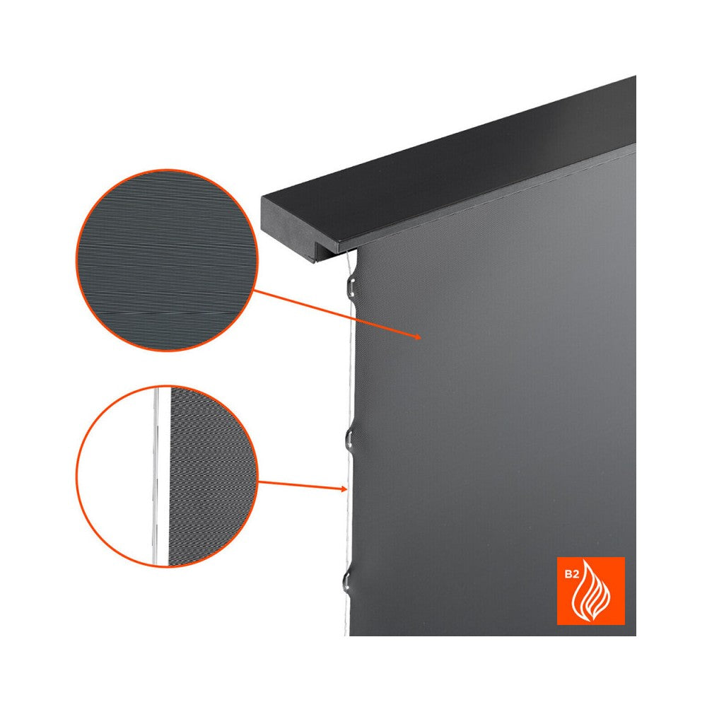 Celexon CLR HomeCinema UST High Contrast Electric Floor Screen, 265 x 149 cm, 120 inch, 16:9 - Black
