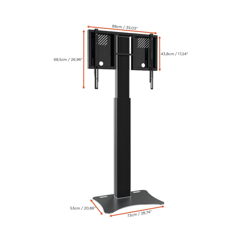 Celexon Expert Electrically height-adjustable display stand - 90 cm - black