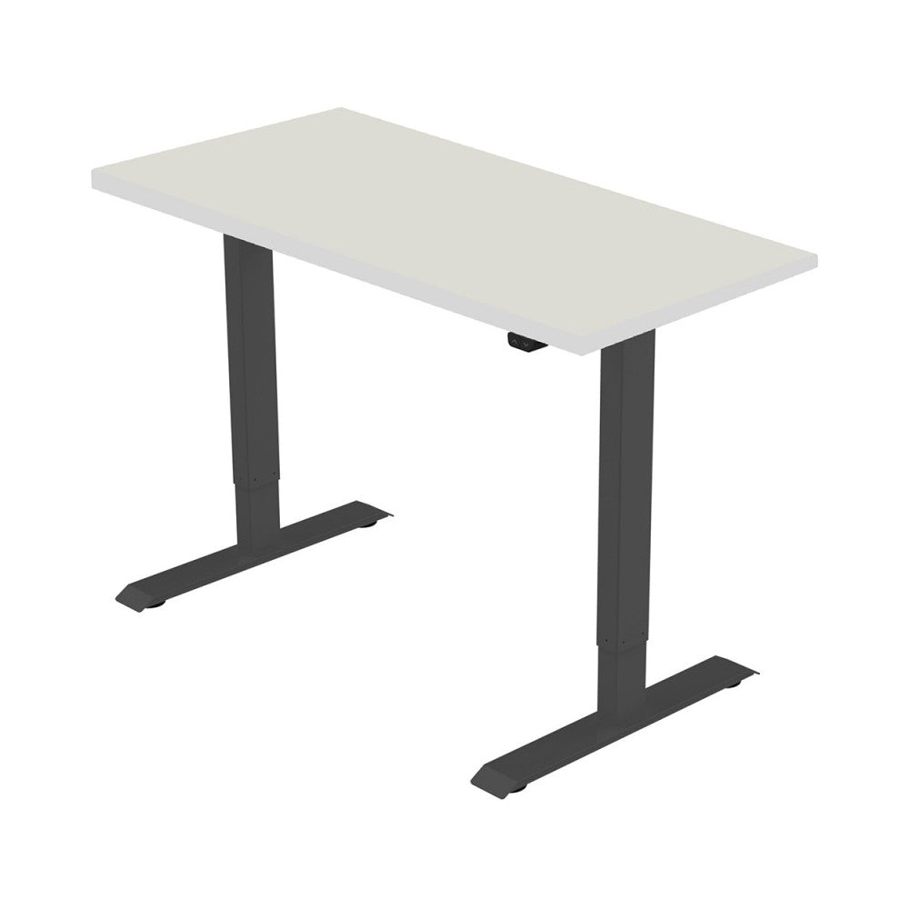 Celexon Economy series Electrically height-adjustable desk, black, with Table Top 175 x 75 cm