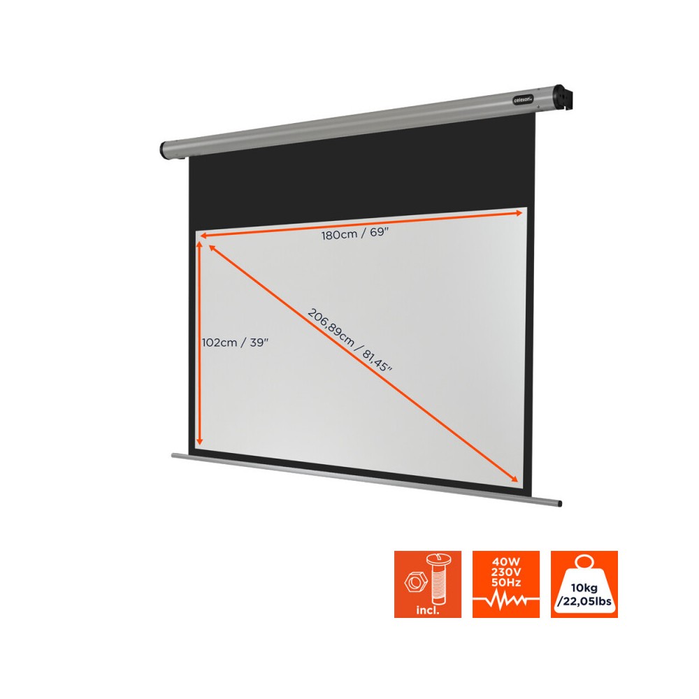 Celexon Electric HomeCinema screen, 180 x 102 cm, 16:9