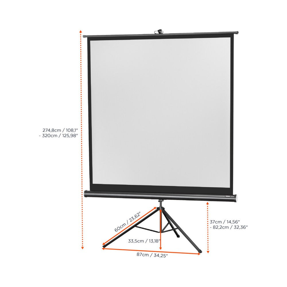 Pantalla Celexon Trípode Economy, 219 x 219 cm, 1:1