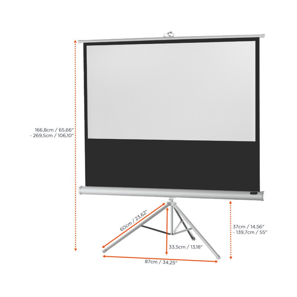 Celexon Tripod Economy screen, 133 x 75 cm, 16:9 - white