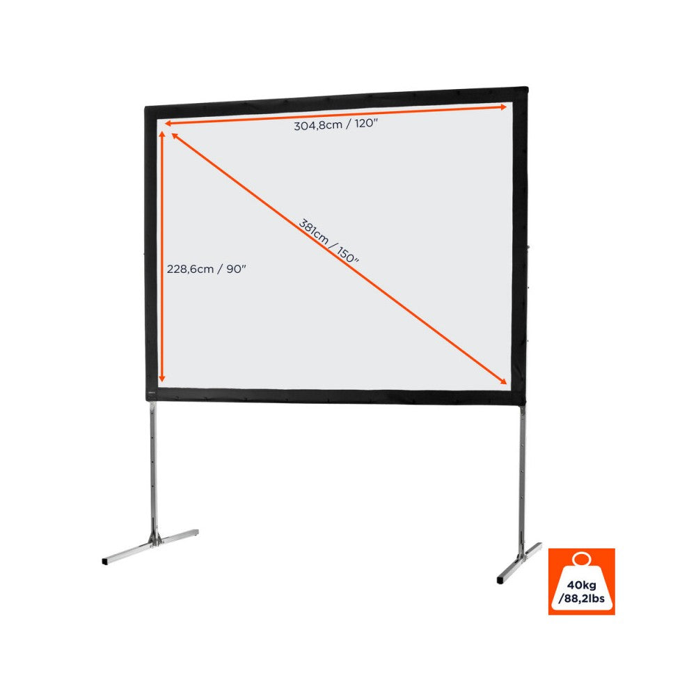 Celexon Mobile Expert Folding Frame screen, front projection, 305 x 229 cm, 4:3