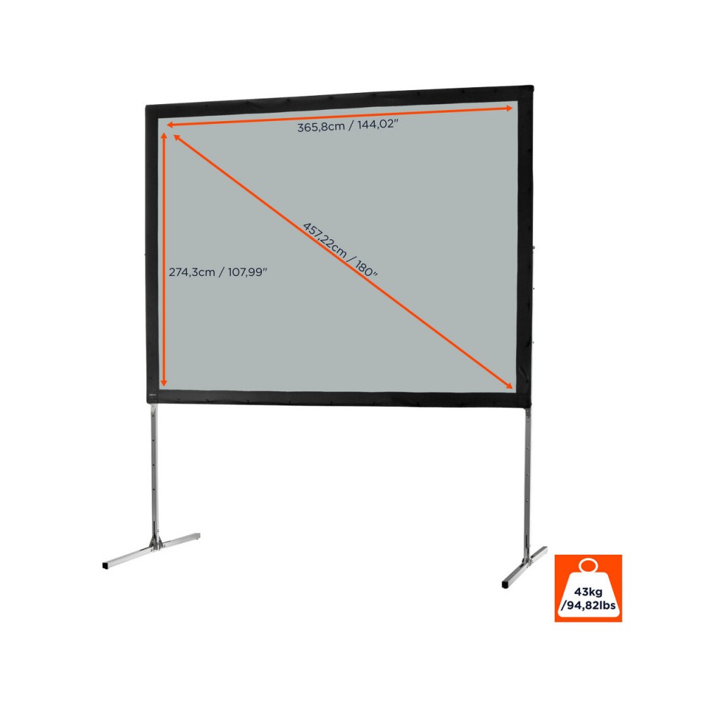 Pantalla Celexon Mobile Expert Folding Frame, retroproyección, 366 x 274 cm, 4:3