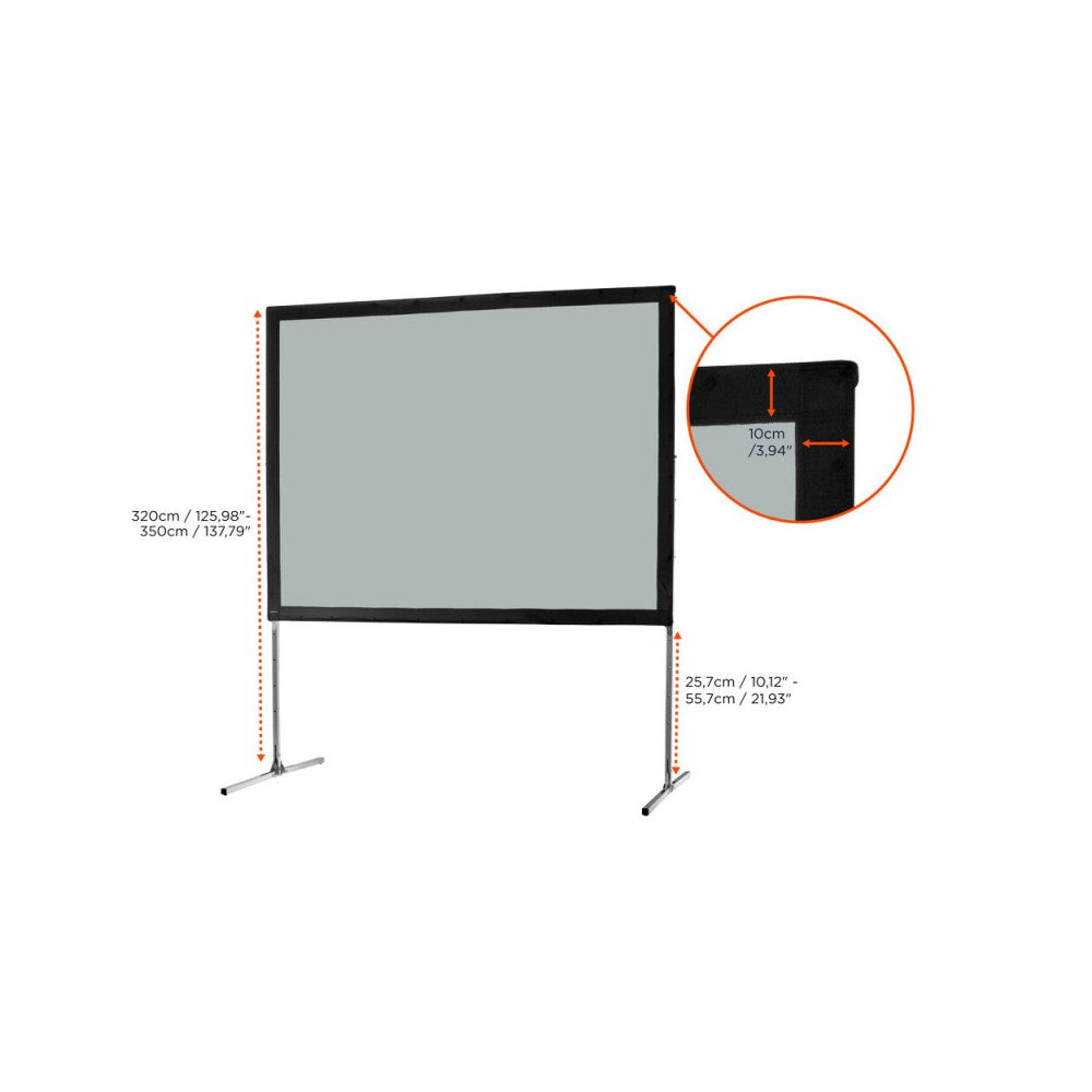 Pantalla Celexon Mobile Expert Folding Frame, retroproyección, 366 x 274 cm, 4:3
