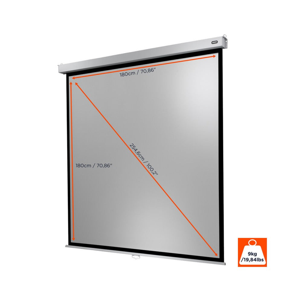 Pantalla Celexon Manual Professional Plus, 180 x 180 cm, 1:1