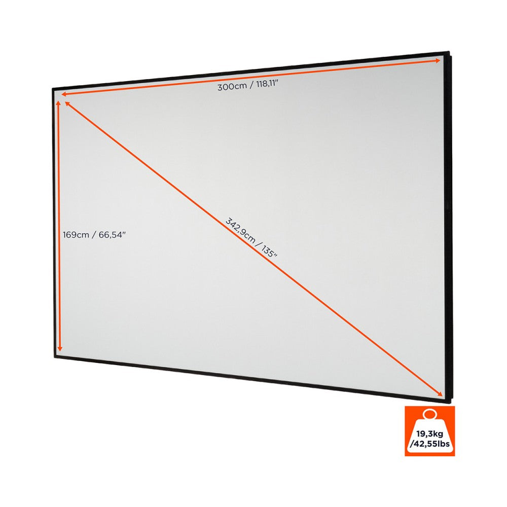 Celexon HomeCinema Frame Dynamic Slate ALR Fixed Frame 300 x 169 cm