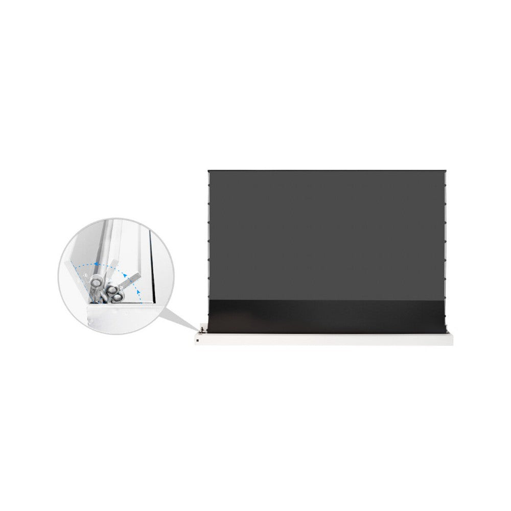 Celexon CLR HomeCinema Plus UST High Contrast Electric Floor Screen, 221 x 124 cm, 100 inch, 16:9 - White