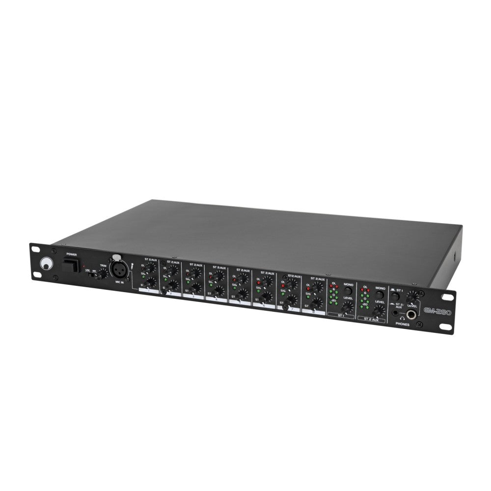 OMNITRONIC EM-280 mixer a zone da 19"