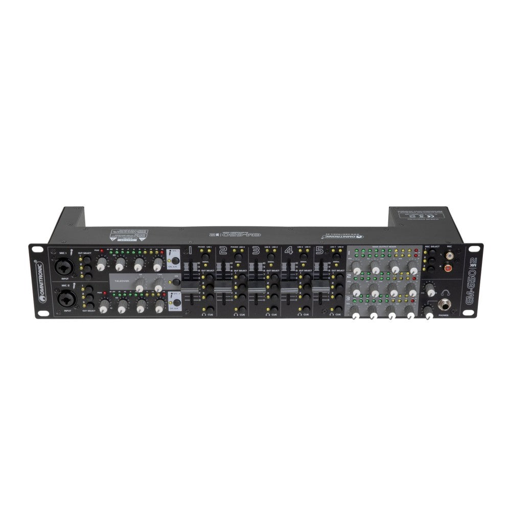 Mesa de mezclas de entretenimiento OMNITRONIC EM-650B MK2