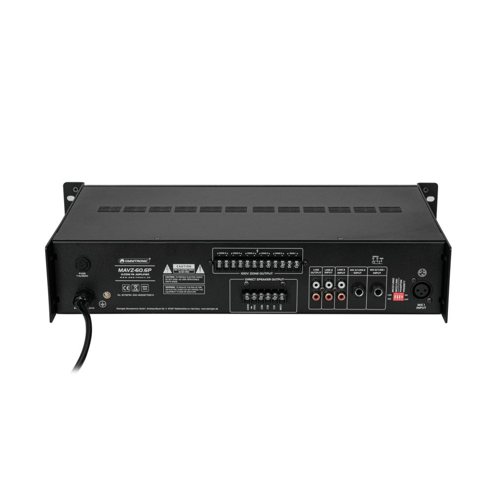 OMNITRONIC Mixing Amplificatore MAVZ-60.6P PA