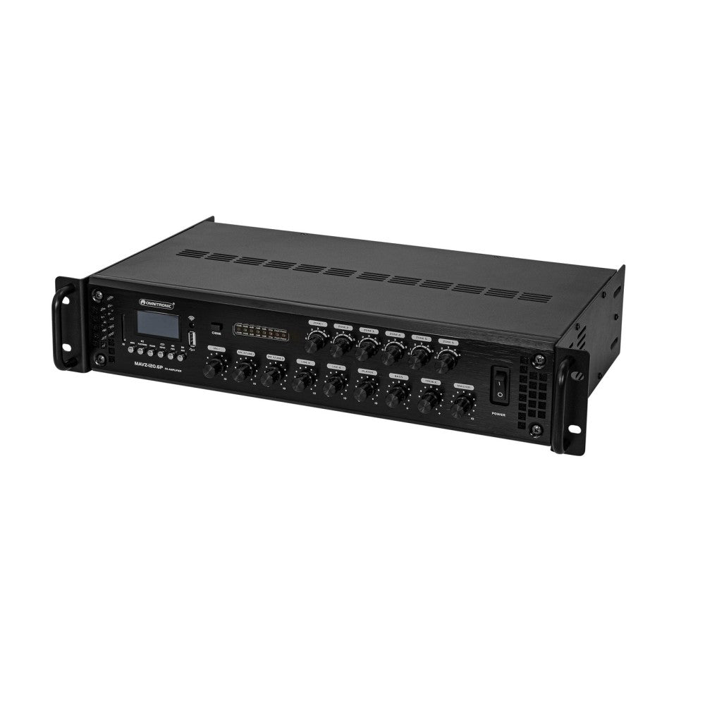 OMNITRONIC Amplificador mezclador MAVZ-120.6P PA