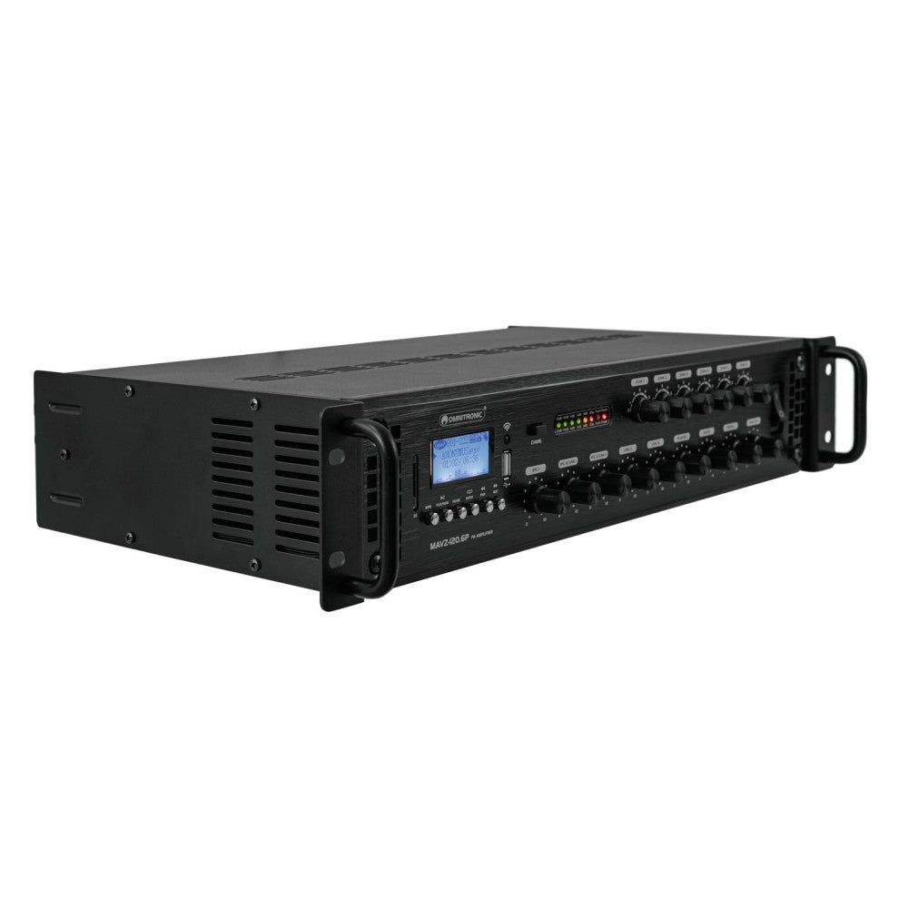 OMNITRONIC Amplificador mezclador MAVZ-120.6P PA
