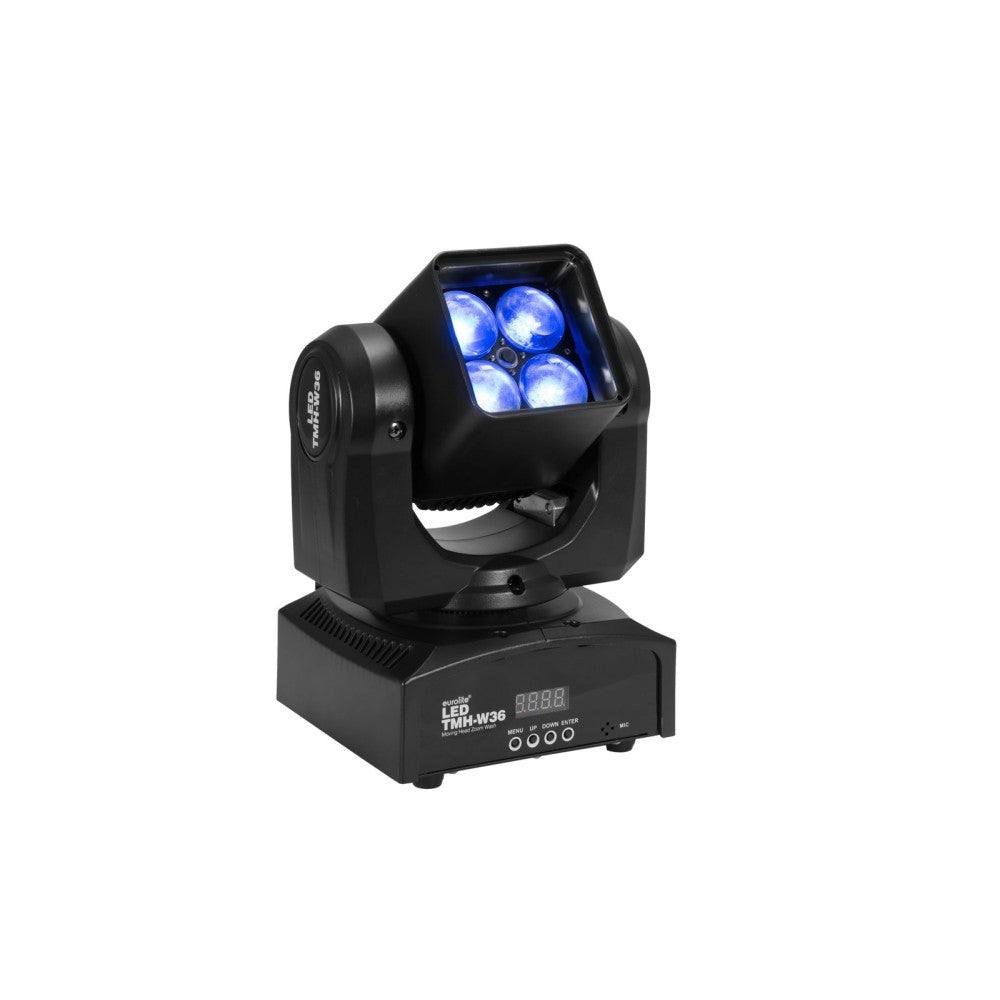 EUROLITE LED TMH-W36 Testa Mobile Motorizzata con 4 da 9w Led 4 in 1