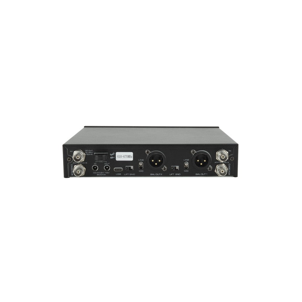 DAP EDGE EHS-2 Juego doble de micrófonos inalámbricos de mano - 610–670 MHz
