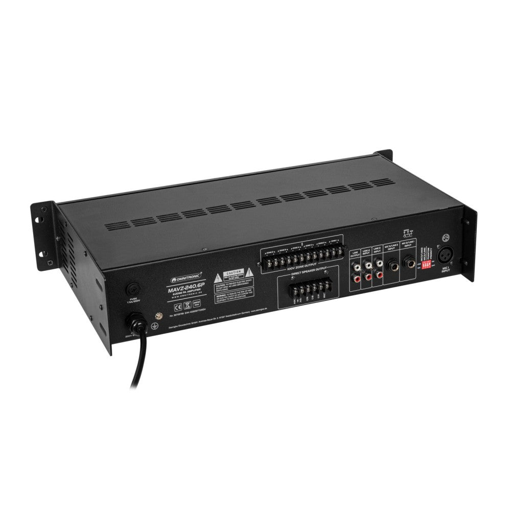 OMNITRONIC MAVZ-240.6P PA Mixing Amplificatore