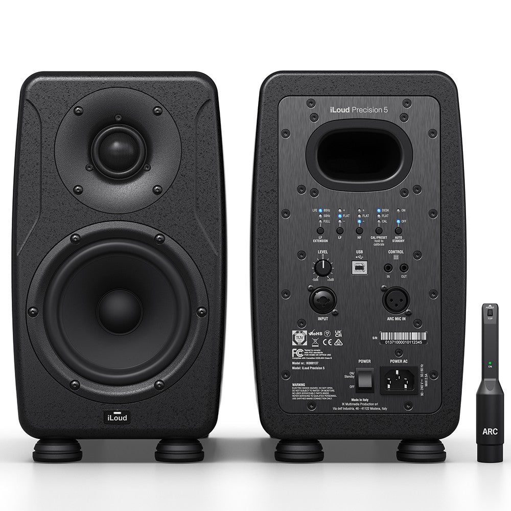 IK Multimedia iLoud PRECISION 5 Monitor da studio 135W Rms