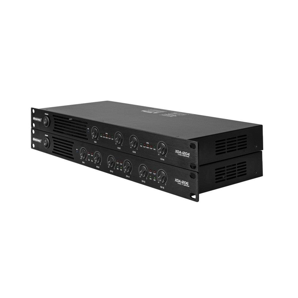OMNITRONIC XDA-1206 Amplificador de clase D de 6 canales