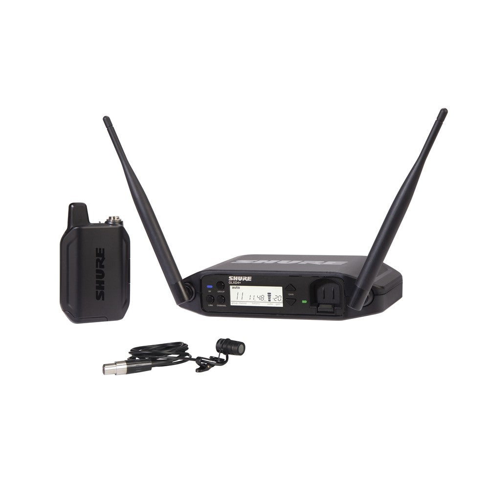 Shure GLXD14+ con WL185 Sistema Wireless Lavalier