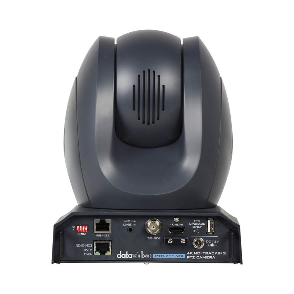 Cámara PTZ UHD con seguimiento automático y NDI de Datavideo - Gris oscuro