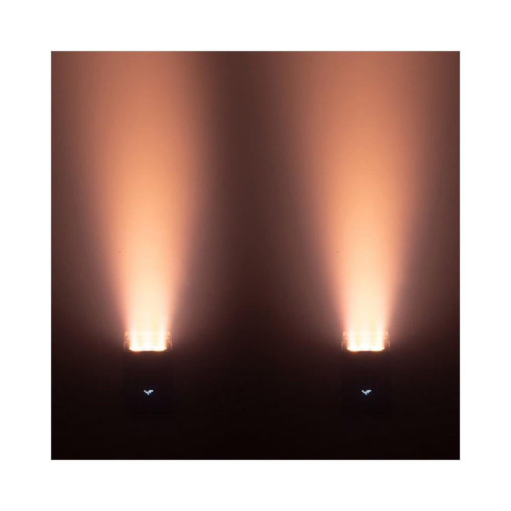 Proyector LED impermeable Evolite 6 x 15 W a batería con conexión DMX inalámbrica