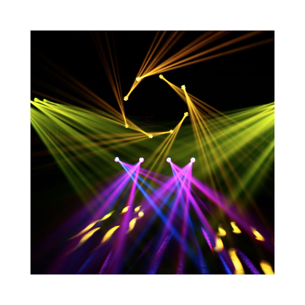 Evolite 2 x 120 W short arc lamp moving heads delivered in flight case