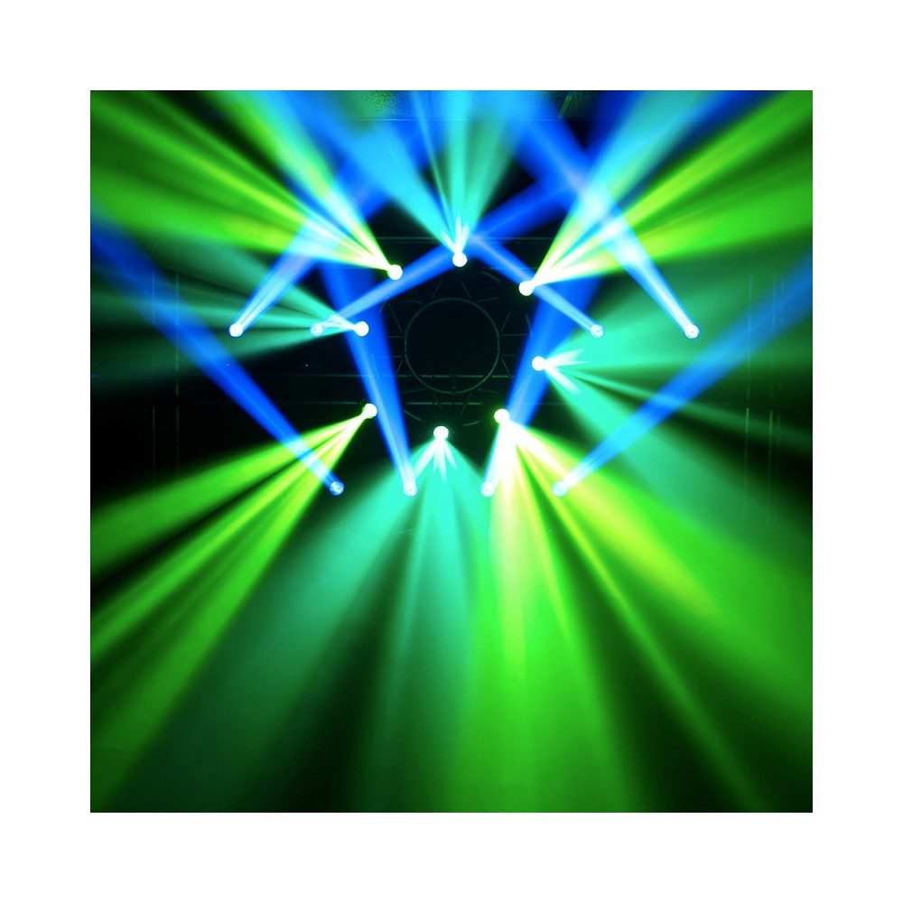 Evolite 2 x 120 W short arc lamp moving heads delivered in flight case