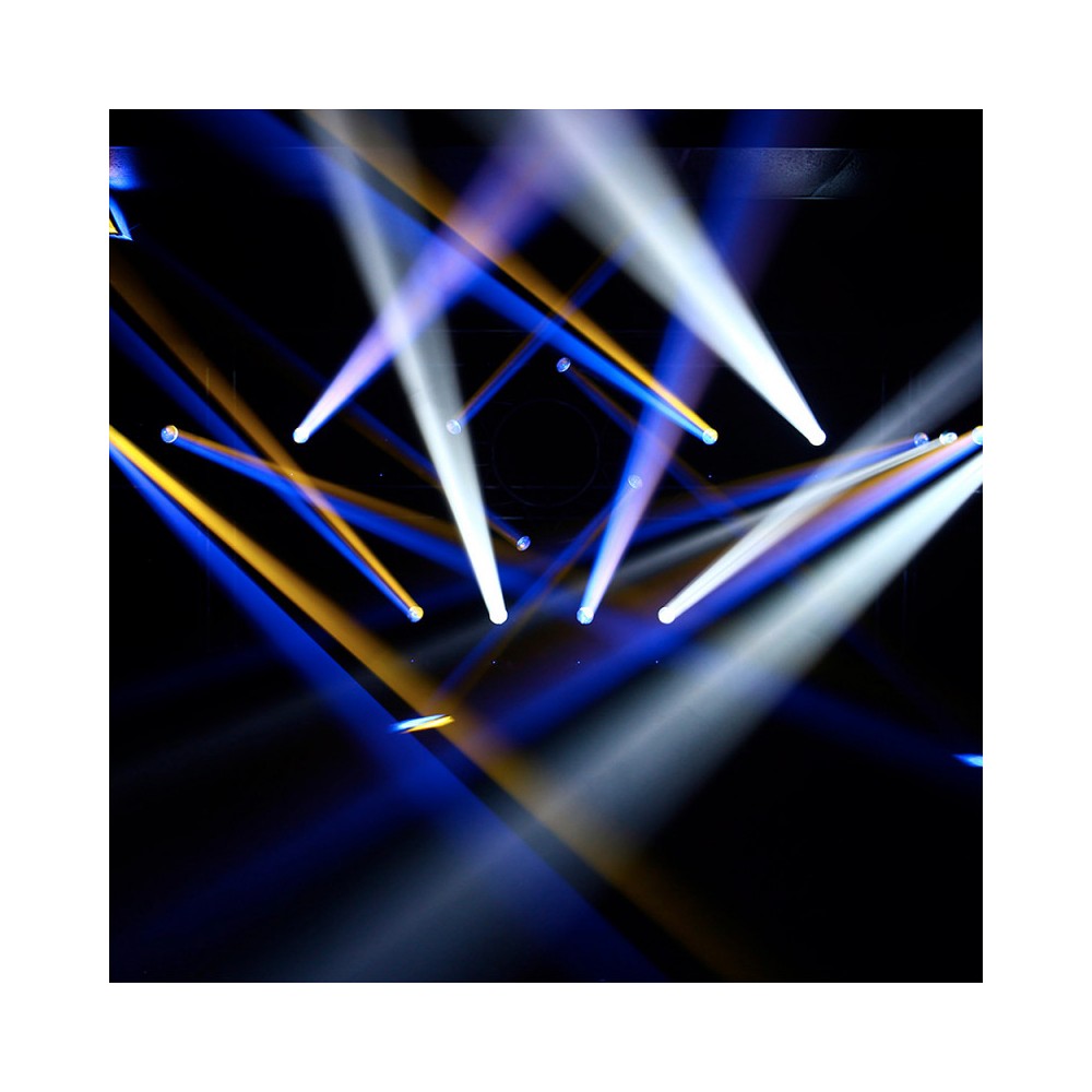 Evolite 2 x 120 W short arc lamp moving heads delivered in flight case