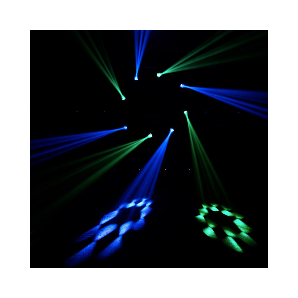 Evolite 2 x 120 W short arc lamp moving heads delivered in flight case
