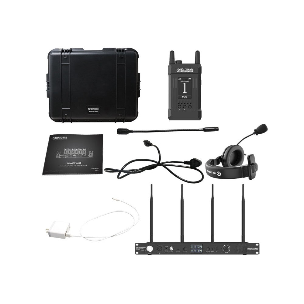 Hollyland Full Duplex Wireless intercom system with 8 Belt Packs