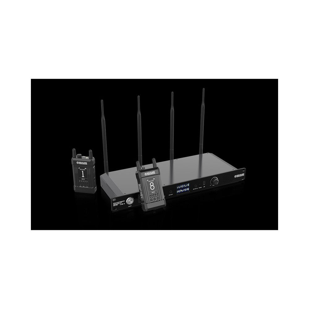 Hollyland Full Duplex Wireless intercom system with 8 Belt Packs