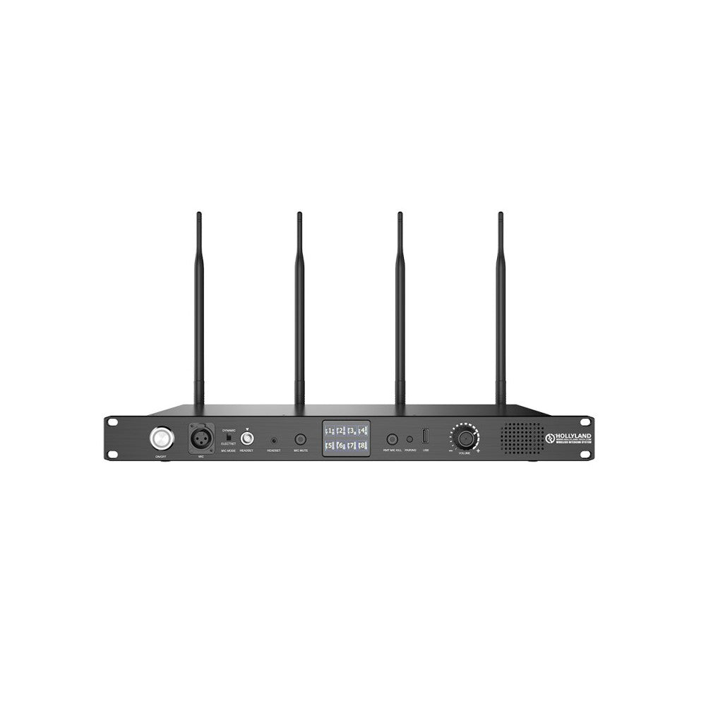 Hollyland Full Duplex Wireless intercom system with 8 Belt Packs
