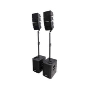Lone Audio 820W set with 2 column speakers and active subwoofers