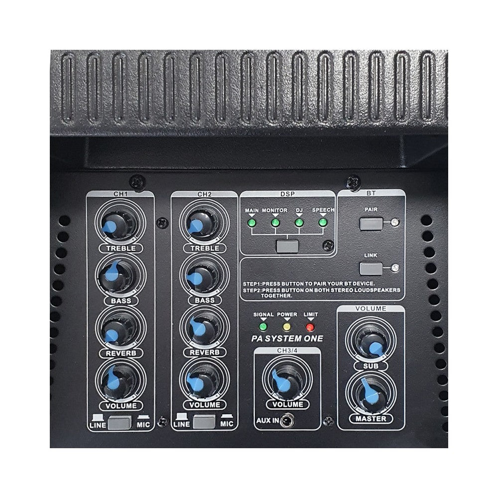 Lone Audio 100W active column speaker with 250W Class D subwoofer