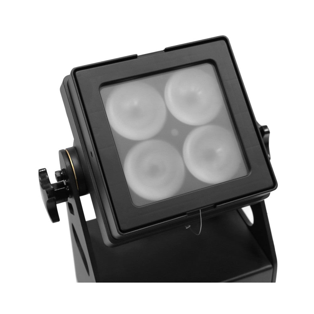 Evolite Juego de 6 proyectores TROPIKOLOR 4X15W IP65, entregado en flight case de 6 compartimentos