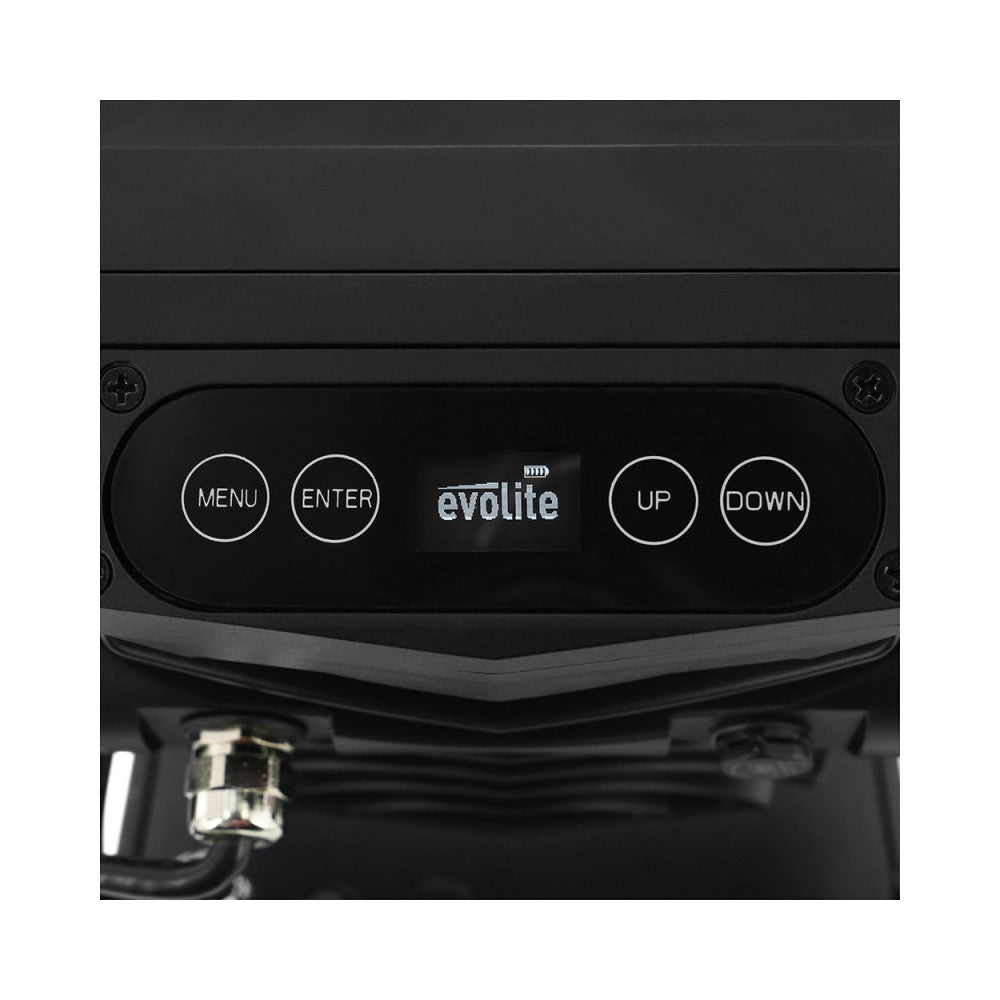 Evolite Juego de 6 proyectores TROPIKOLOR 4X15W IP65, entregado en flight case de 6 compartimentos