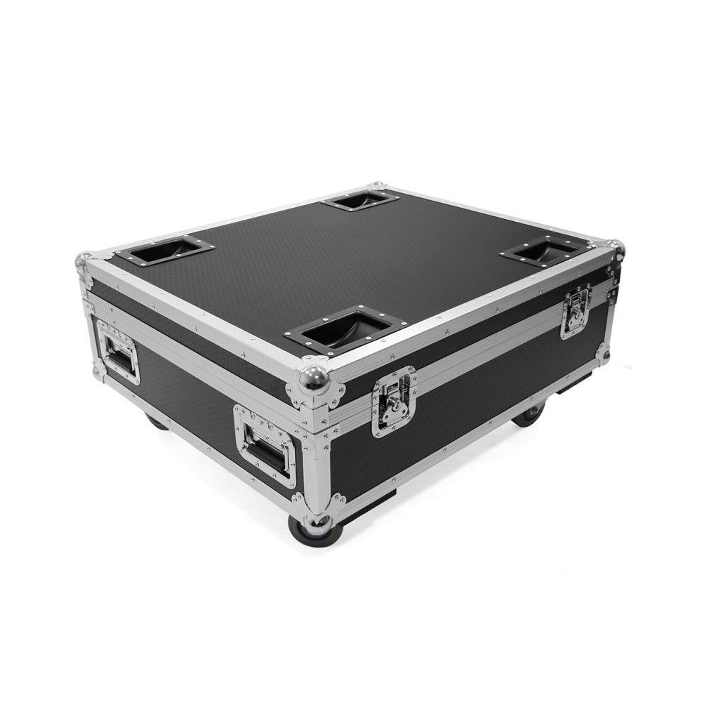 Evolite Juego de 6 proyectores TROPIKOLOR 4X15W IP65, entregado en flight case de 6 compartimentos