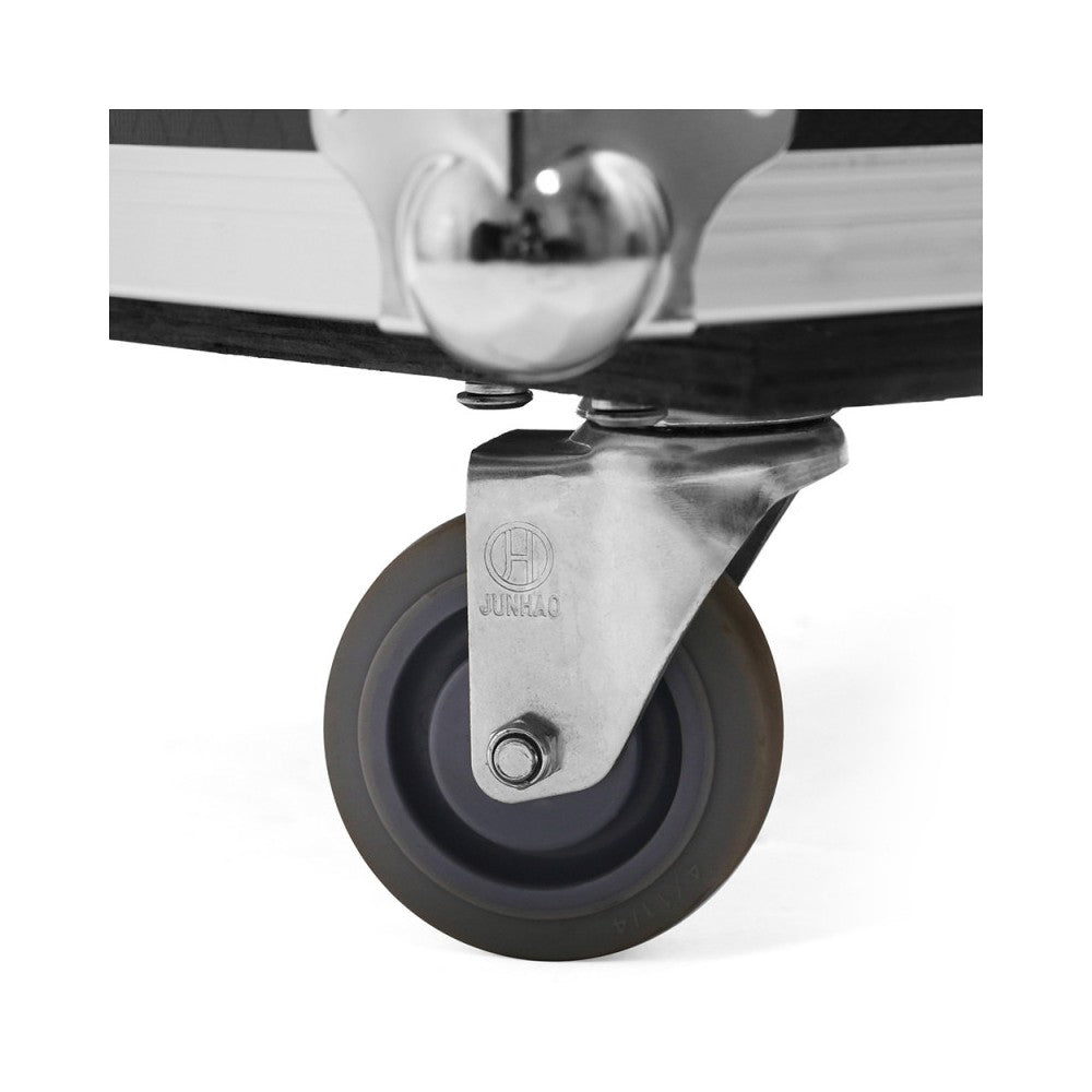 Evolite Juego de 6 proyectores TROPIKOLOR 4X15W IP65, entregado en flight case de 6 compartimentos