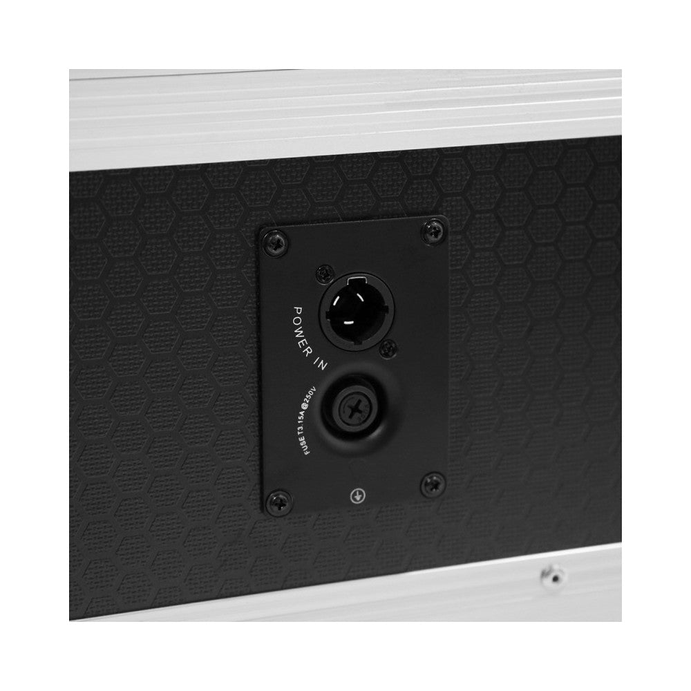 Evolite Juego de 6 proyectores TROPIKOLOR 4X15W IP65, entregado en flight case de 6 compartimentos