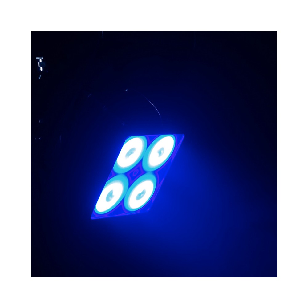Evolite Juego de 6 proyectores TROPIKOLOR 4X15W IP65, entregado en flight case de 6 compartimentos