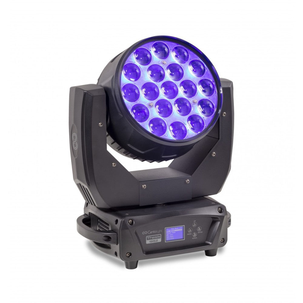 CENTOLIGHT THESIS 1915Z CON 19 LED DA 15 W RGBW TESTA MOBILE WASH