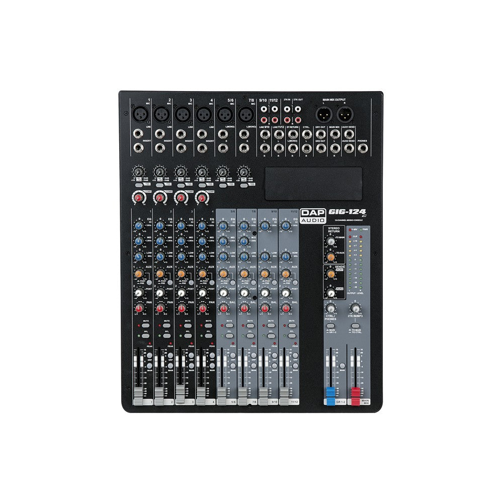 DAP GIG-124C 12-channel live mixer, including dynamics