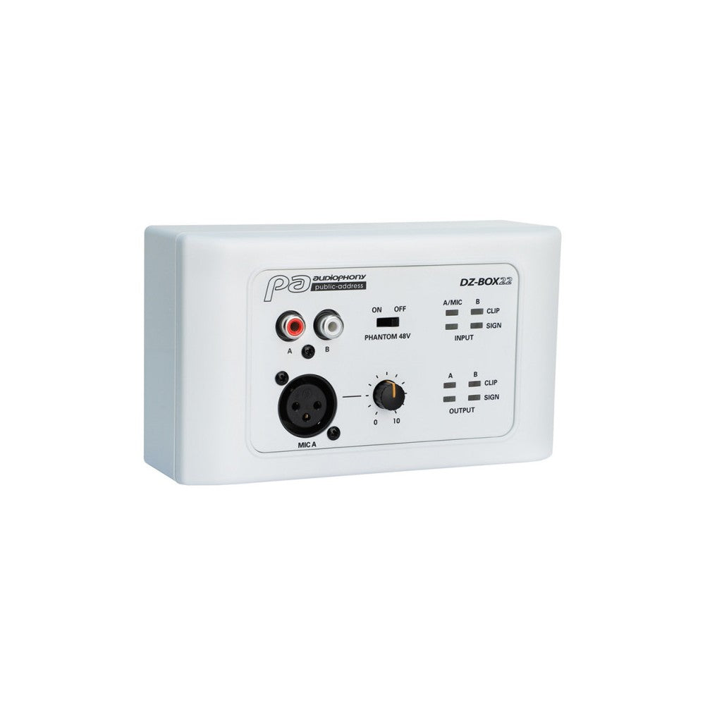 Audiophony Boîtier IN/OUT pour DZ-MATRIX 2IN Mic/Line 2OUT