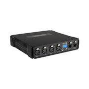 Briteq High-speed ArtNet &amp; sACN Node with 4 configurable DMX ports (XLR 3-pin), web interface and OLED display.  Compatible